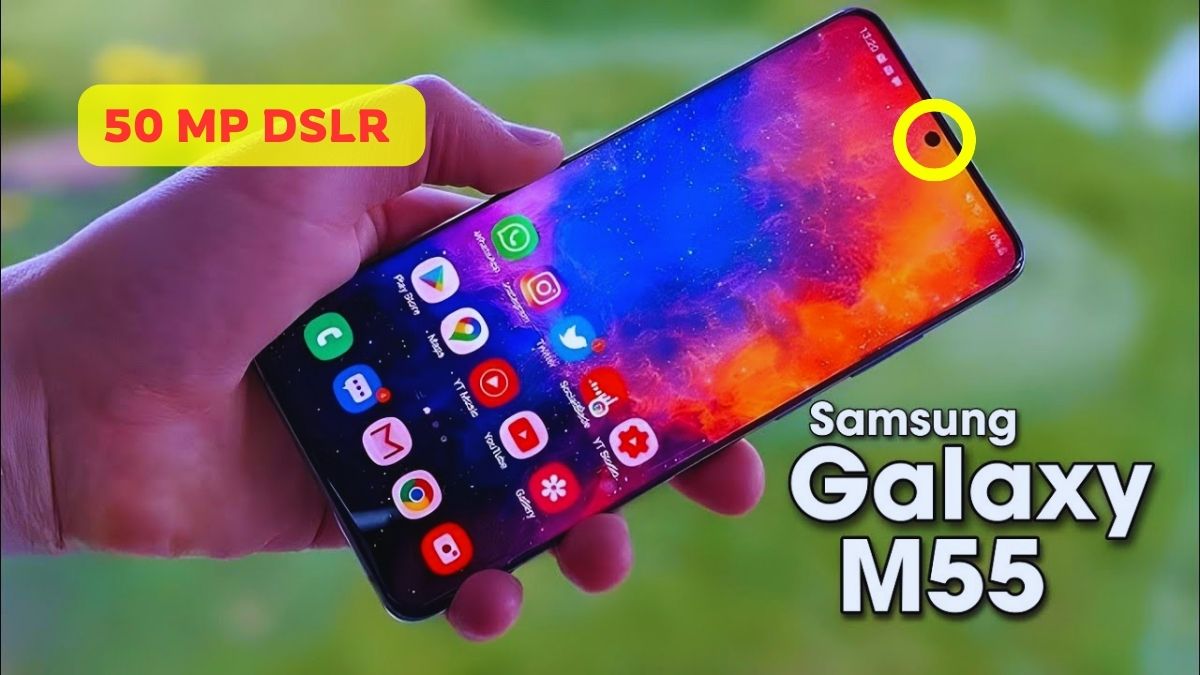 Samsung Galaxy M55 5G 50MP सेल्फी कैमरा! 12GB रैम और धांसू प्रोसेसर वाला ये धुआंधार फोन हुआ लॉन्च, कीमत मात्र ₹24,999! “ • ˌ