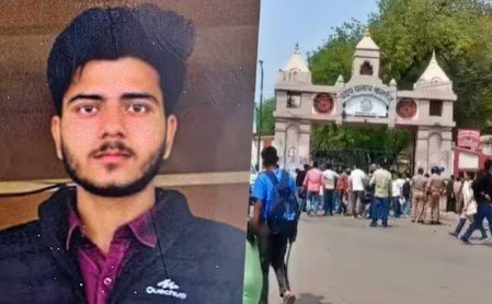 यूपी कॉलेज के एक छात्र की गोली मारकर हत्या, गुस्साए छात्रों ने किया तोड़फोड़