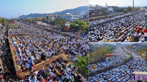 जयपुर-दिल्ली हाईवे पर पढ़ी गई ईद-उल-फितर की नमाज, बड़ी संख्या में लोगों ने की सामूहिक इबादत जयपुर-दिल्ली हाईवे पर पढ़ी गई ईद-उल-फितर की नमाज, बड़ी संख्या में लोगों ने की सामूहिक इबादत