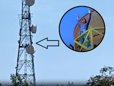 हरियाणा में शोले के धर्मेंद्र स्टाइल में टॉवर पर चढ़ा किसान… 3 दिन से नहीं उतरा, गांववाले नीचे खड़े! हरियाणा में शोले के धर्मेंद्र स्टाइल में टॉवर पर चढ़ा किसान… 3 दिन से नहीं उतरा, गांववाले नीचे खड़े!