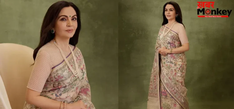 न्यूयॉर्क के TIME100 समिट में Nita Ambani का देसी जलवा, दो साल में बनी जामदानी साड़ी ने खींचा ध्यान