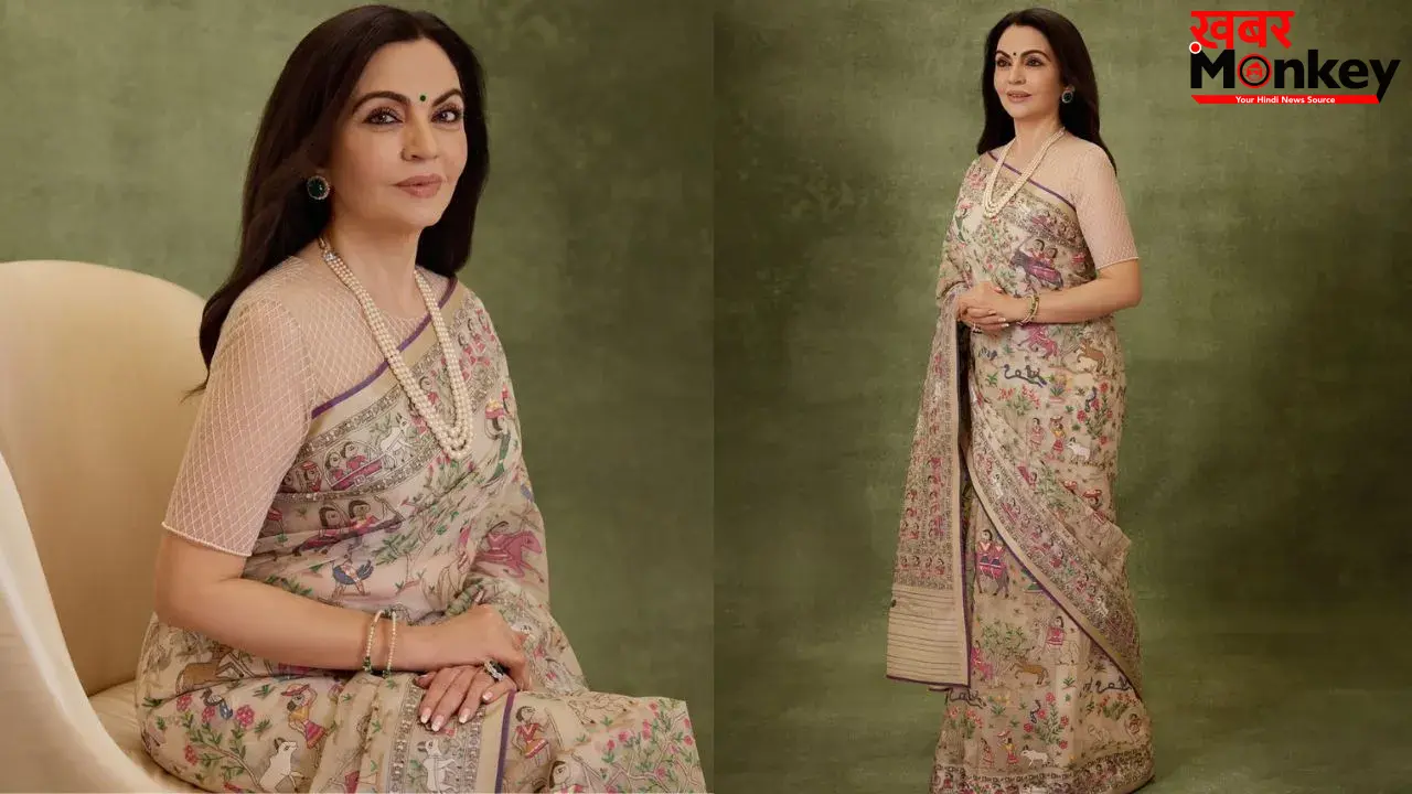 न्यूयॉर्क के TIME100 समिट में Nita Ambani का देसी जलवा, दो साल में बनी जामदानी साड़ी ने खींचा ध्यान