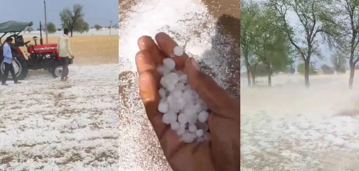 राजस्थान में दिखा कश्मीर जैसा नजारा, मौसम ने अचानक बदली करवट राजस्थान में दिखा कश्मीर जैसा नजारा, मौसम ने अचानक बदली करवट