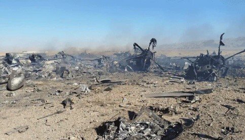 पायलट बचाने गये दो हेलीकॉप्टर और दो ट्रांसपोर्ट विमान ईरान ने उडाये-हो गये चिथडे-चिथडे