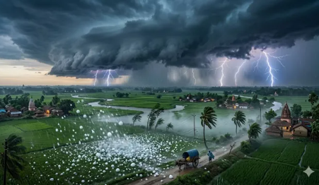 Bihar Weather Update: बिहार में गरज-चमक के साथ ओले गिरने का अलर्ट Bihar Weather Update: बिहार में गरज-चमक के साथ ओले गिरने का अलर्ट