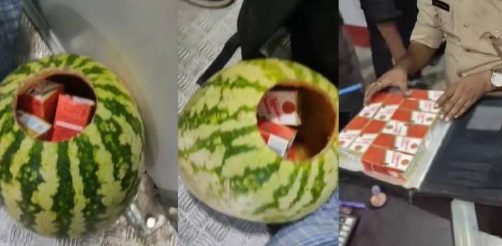 बिहार में शराब तस्करी का नया जरिया बना तरबूज, वीडियो में देखें तस्करों ने क्या दिमाग लगाया बिहार में शराब तस्करी का नया जरिया बना तरबूज, वीडियो में देखें तस्करों ने क्या दिमाग लगाया