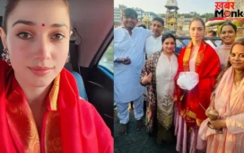 Tamannaah Bhatia: तिरुमाला मंदिर पहुंचीं तमन्ना भाटिया, भगवान वेंकटेश्वर के दर्शन कर लिया आशीर्वाद