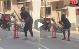 दिल्ली की गलियों में घूमने निकले RCB के सितारे, 45 डिग्री की गर्मी में जमकर खेला गली क्रिकेट, देखें VIDEO