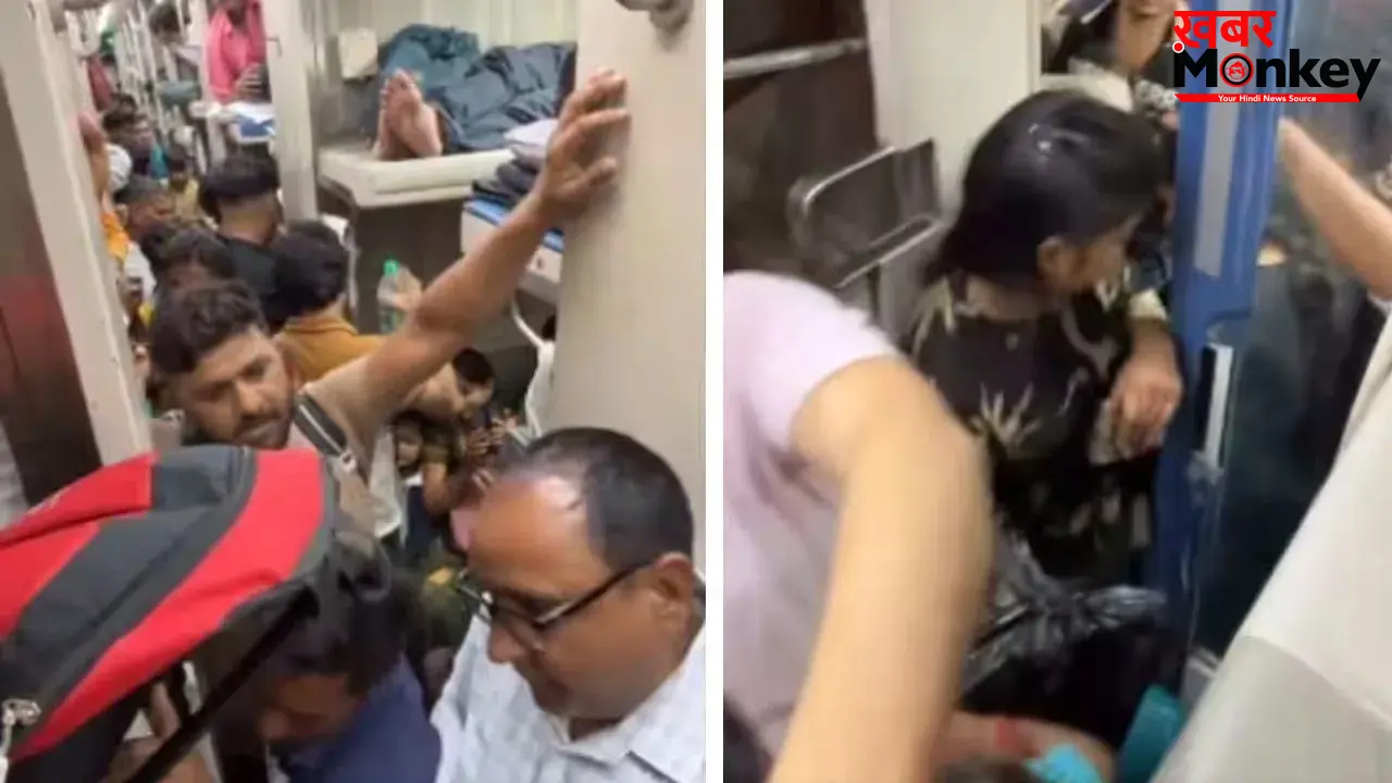 AC कोच में दिखी जनरल जैसी भीड़, यात्रियों ने रेलवे व्यवस्था पर उठाए सवाल; वीडियो वायरल