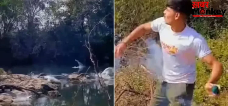 रील के लिए मगरमच्छों के बीच फोड़ा बम, कोटा के युवक पर FIR; वीडियो ने मचाया हड़कंप रील के लिए मगरमच्छों के बीच फोड़ा बम, कोटा के युवक पर FIR; वीडियो ने मचाया हड़कंप