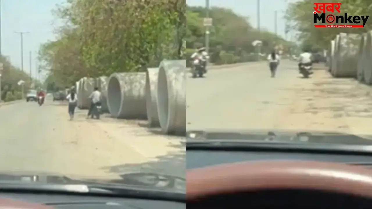 सड़क पर लड़की से बदसलूकी करता दिखा युवक, लड़की बोली- फ्यूचर हसबैंड है; वीडियो वायरल