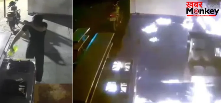 गोलगप्पे के बाद पापड़ी नहीं दी.. तो दबंगों ने फूंक दी दुकान, CCTV में कैद हुई वारदात
