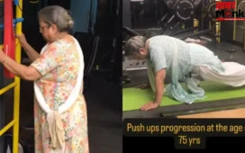 75 साल की दादी ने 12 हफ्तों में सीखे पुश-अप्स, वीडियो देखकर लोग बोले- उम्र सिर्फ नंबर है