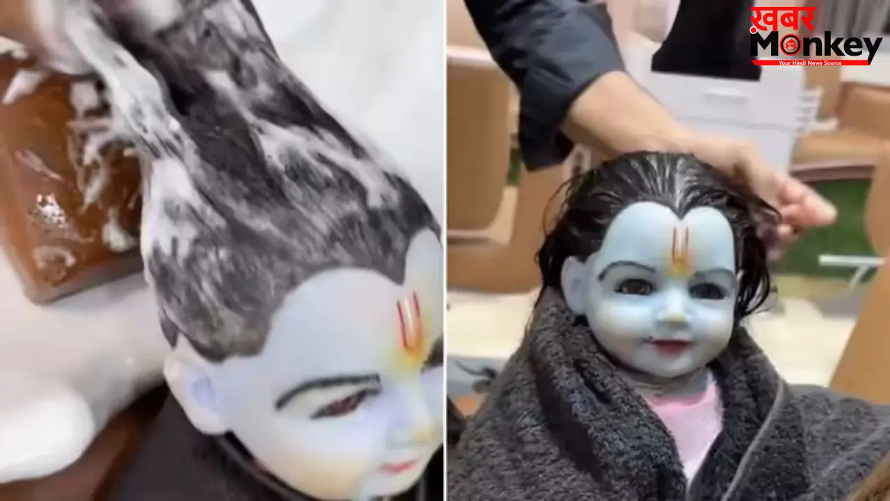 लड्डू गोपाल को सैलून ले गई महिला, वायरल वीडियो पर छिड़ी आस्था बनाम दिखावे की बहस