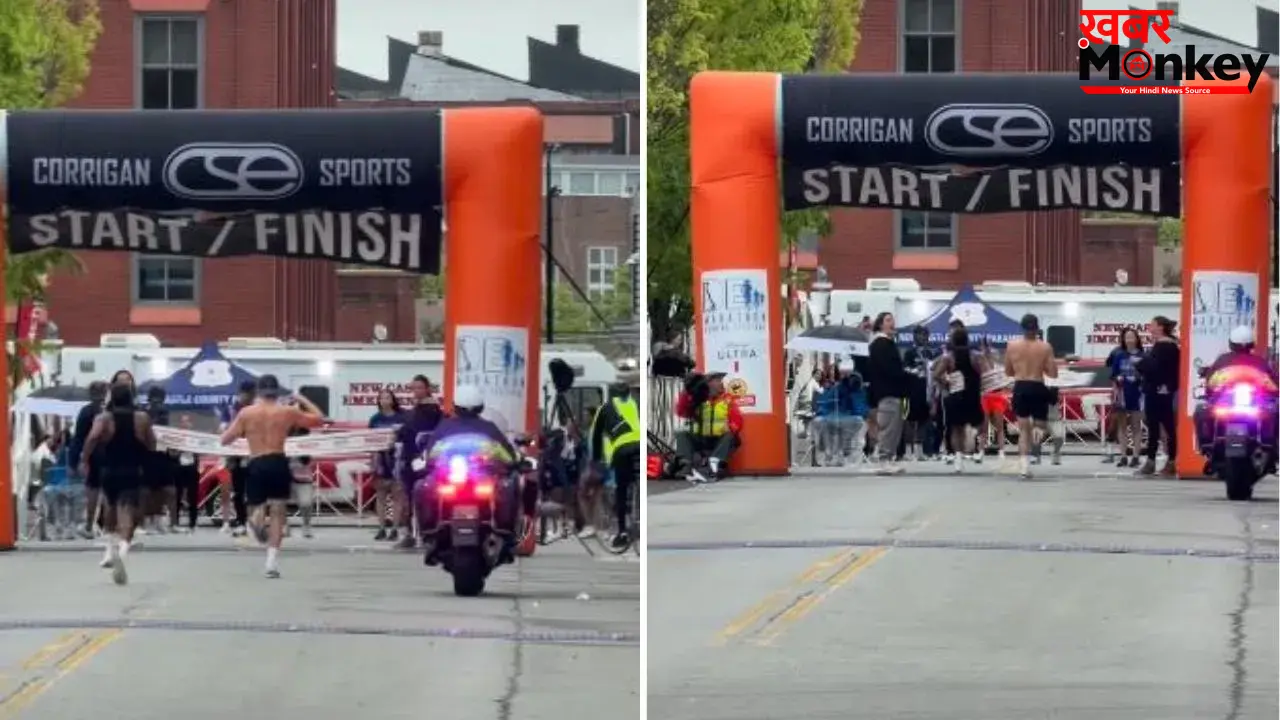 फिनिश लाइन से पहले जश्न मनाना पड़ा भारी, 2 सेकंड में छिनी जीत का वीडियो वायरल