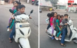 Bengaluru Viral Photo: स्कूटी पर 6 नाबालिग सवार, सड़क सुरक्षा पर उठे बड़े सवाल