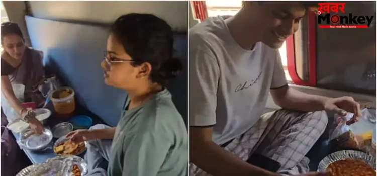 ट्रेन में सीट पर खाना रखकर खाने का वीडियो वायरल, स्वच्छता पर छिड़ी बहस