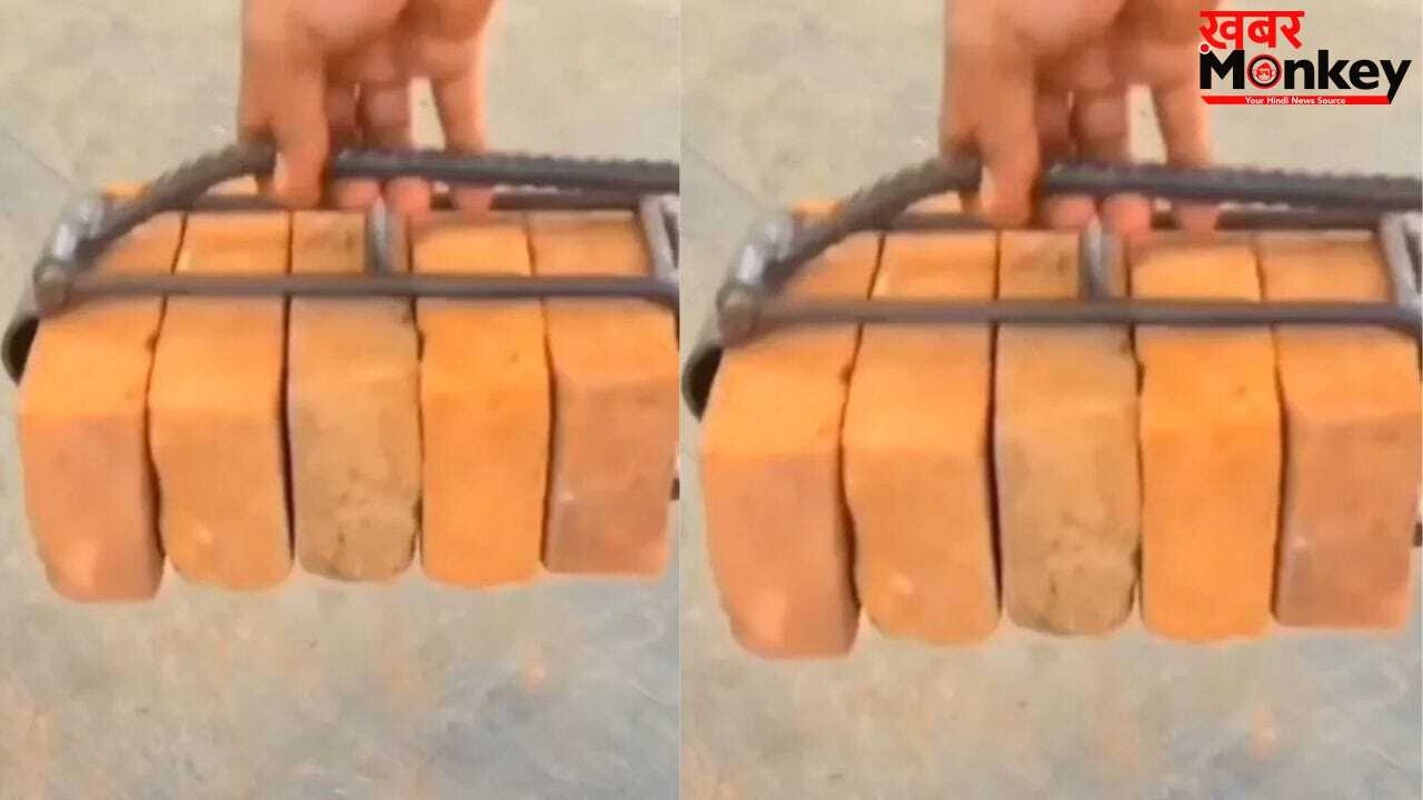 Viral Video: मजदूर ने ईंटों को उठाने के लिए अपनाई ये टेक्निक, तरीका देख पक्का तारीफ करेंगे आप