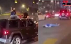 Viral Video: थार की छत पर बैठकर स्टंट कर रही थी लड़कियां, अचानक बिगड़ा बैलेंस और हो गया खेल