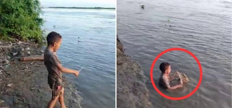 Viral Video: नदी में जाकर मगरमच्छ के दांत साफ करने लगा बच्चा, वीडियो देख दहल गए लोग