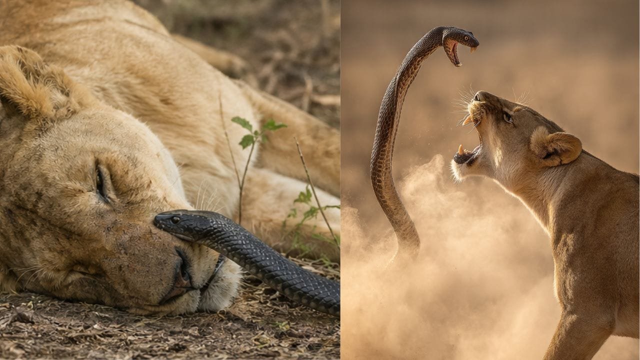 Viral Video: गहरी नींद में शेरनी पर ब्लैक मांबा का हमला, अफ्रीकी जंगल में दिखा खौफनाक मंजर