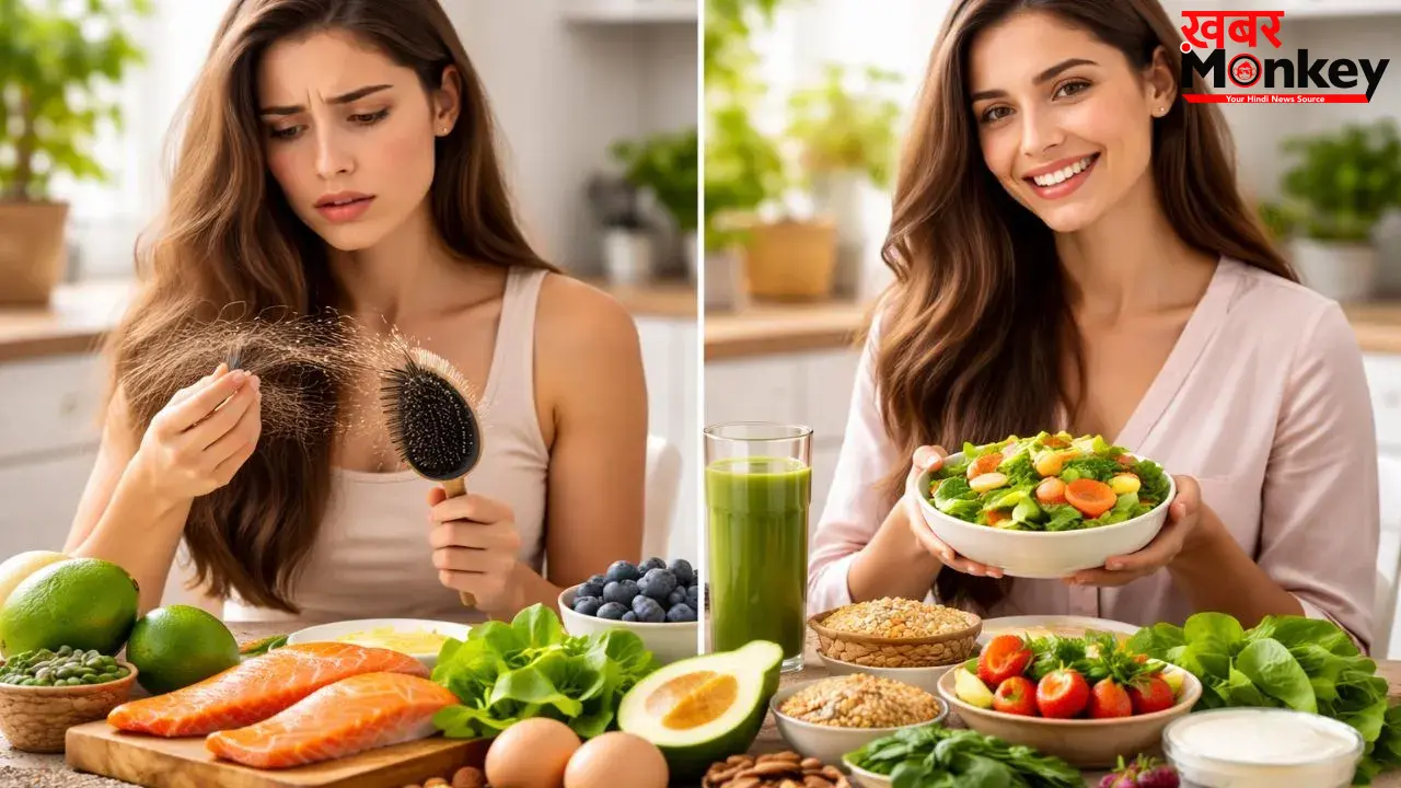 Hair Fall Tips: क्या आप भी हेयर फॉल से हैं परेशान? शैम्पू नहीं अपनी डाइट में शामिल करें ये हेयर सुपरफूड्स
