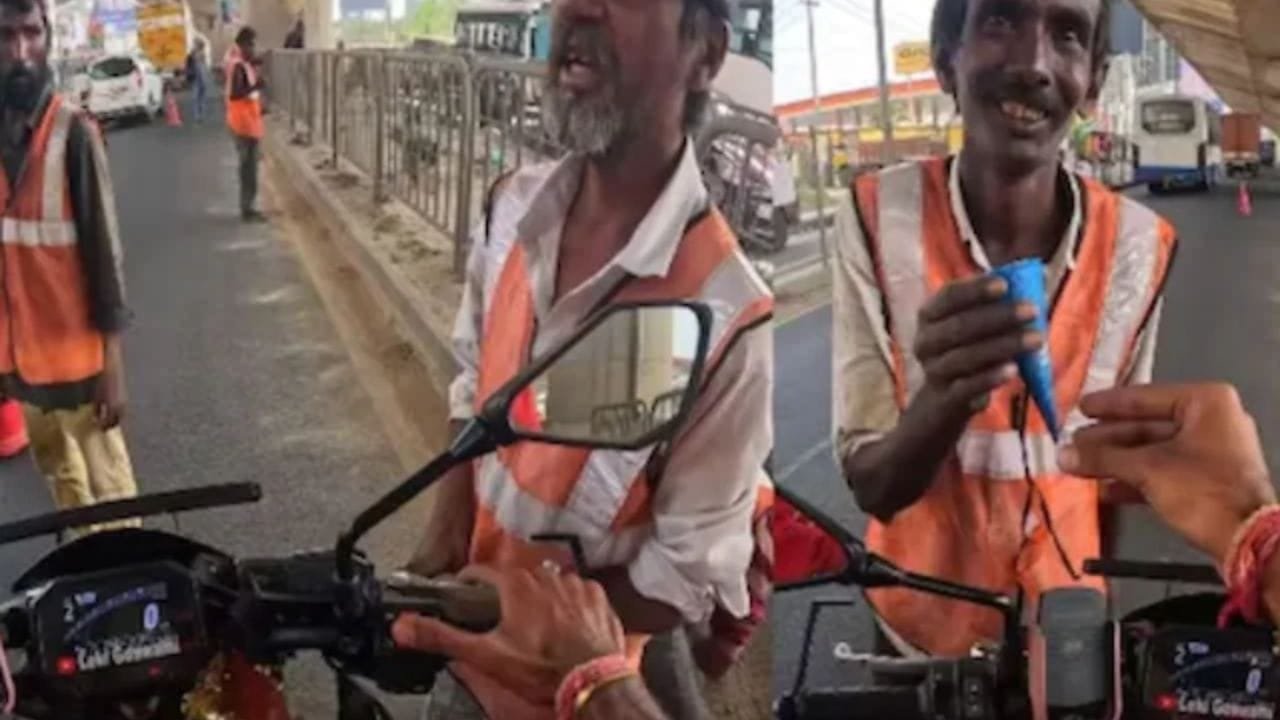 भीषण गर्मी में बंदे ने मजदूरों को दिया ऐसा सरप्राइज, वीडियो देख लोग बोले- तपती सड़कों पर इंसानियत की मिठास