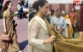 कंगना रनौत ने पहनी 800 साल पुरानी विरासत की साड़ी, जानें क्या है इसकी खासियत