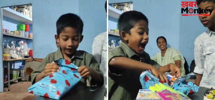 Viral Video: 5 साल के बच्चे की मासूमियत ने जीता लोगों का दिल, छोटा-सा गिफ्ट देख खुशी से झूम उठा ‘वावाची’!