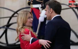 पेरिस शिखर सम्मेलन में मैक्रों ने इटली की पीएम Meloni को किया ‘Kiss’, वीडियो वायरल