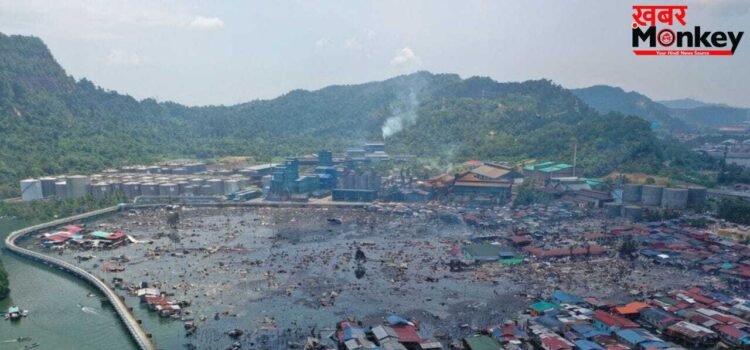 मलेशिया के सैंडाकन में सबसे भीषण आग, 1,000 घर जलकर खाक, 9,000 लोग बेघर हुए