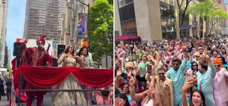 Viral Video: बारात या बॉलीवुड कॉन्सर्ट? New York में भारतीय दूल्हा-दुल्हन ने सिंगिंग से मचाया ऐसा धमाल, देखते रह गए अमेरिकी