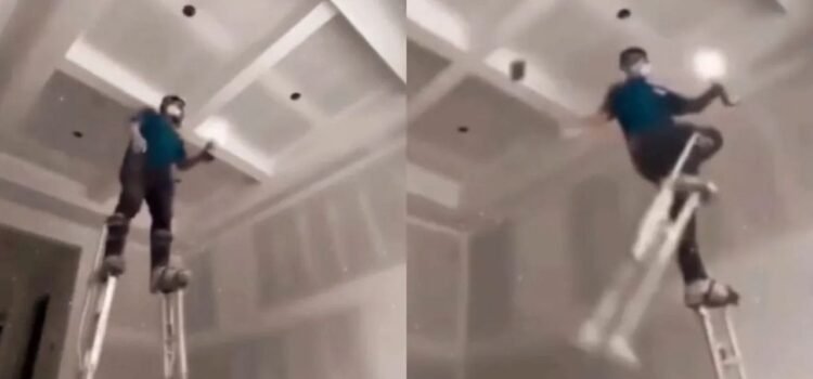 Viral Video: गजब बैलेंस और शानदार जुगाड़, शख्स का ये टैलेंट देख आप भी कहेंगे- ये एक्सपीरियंस का खेल है बाबू भइया