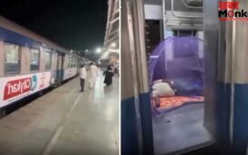 ट्रेन में मच्छरदानी लगाकर सो गया बंदा, देसी टैलेंट देख चकराया लोगों का माथा!