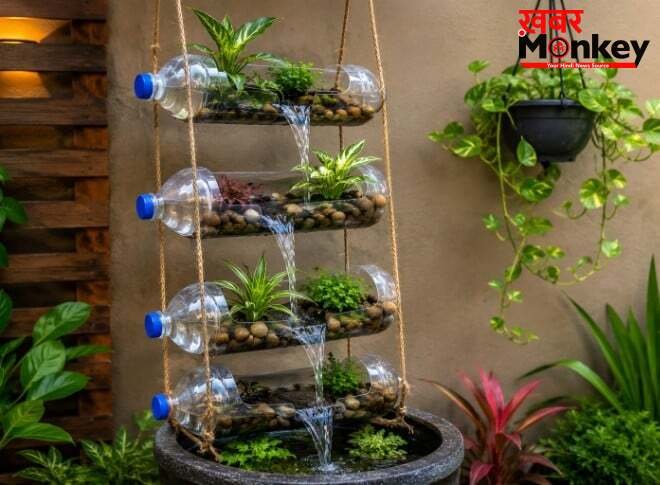 Balcony को दें Luxury लुक, पुरानी बोतलों से घर पर बनाएं ये Stylish Fountain