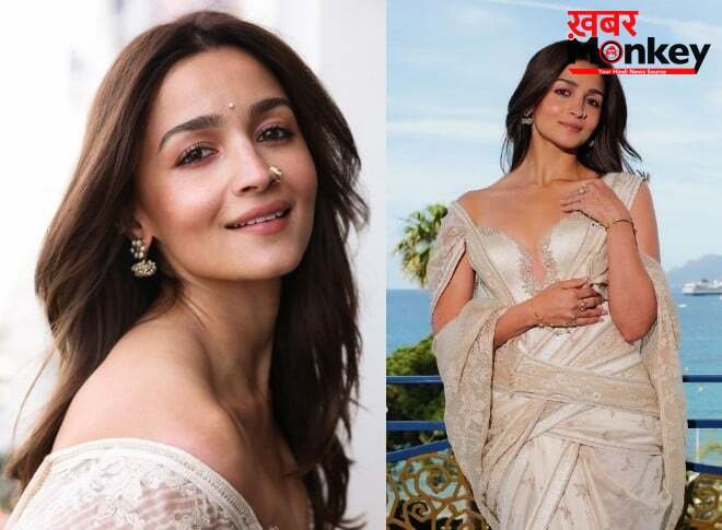 PHOTO GALLERY । Cannes 2026 के India Pavilion में Alia Bhatt का जलवा, पारंपरिक साड़ी को दिया Modern गाउन का Twist