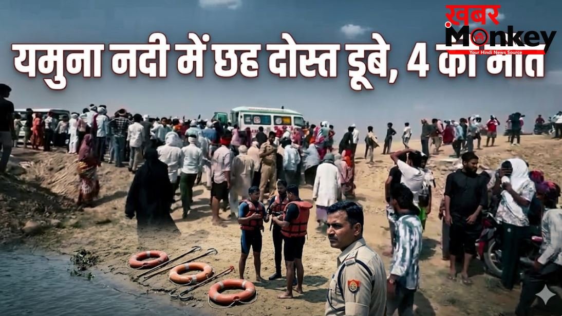 फतेहपुर में दर्दनाक हादसा, यमुना नदी में नहाते समय डूबे छह दोस्त, 4 की मौत, 2 की हालत गंभीर