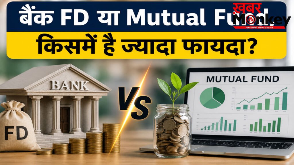 FD vs Mutual Fund 2026 : कहां पैसा लगाना सही? जानिए पूरा फर्क