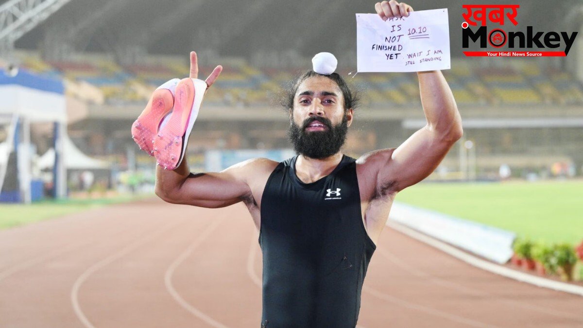 गुरिंदरवीर ने 100 मीटर रेस में रचा इतिहास, एक दिन में 3 बार टूटा नेशनल रिकॉर्ड; उसैन बोल्ट से सिर्फ 0.51 सेकंड पीछे