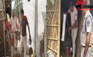 दहेज हत्या के अभियुक्त के घर पुलिस की कुर्की, फरार आरोपी पर शिकंजा