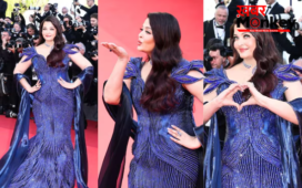 नीली परी बन रेड कार्पेट पर उतरीं ऐश्वर्या राय! एक-एक Flying Kiss पर थमीं फैंस की सांसें