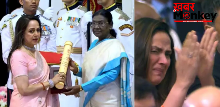 पिता धर्मेंद्र को मिला Padma Awards तो भावुक हुई बेटी अहाना, हेमा मालिनी के भी बहे निकले आंसू