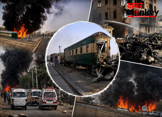 बलूचिस्तान में सुसाइड बम धमाके से उड़ाई ट्रेन, कई डिब्बे पटरी से उतरे; 30 की मौत