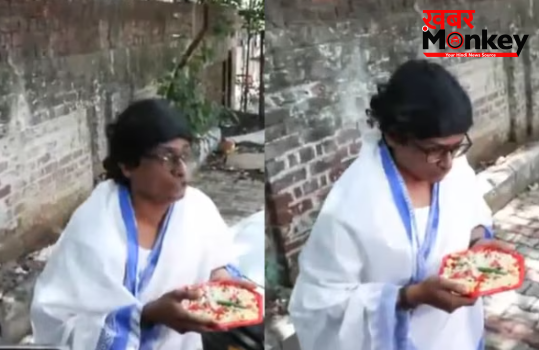 BJP हेडक्वार्टर पहुंच गईं ‘ममता दीदी’? हाथ में झालमुड़ी और वही अंदाज, रतन रंजन का ये स्वैग देख लोग दंग