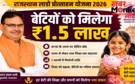 राजस्थान लाडो प्रोत्साहन योजना 2026 : बेटियों को मिलेंगे ₹1.5 लाख, जानें आवेदन प्रक्रिया और पात्रता