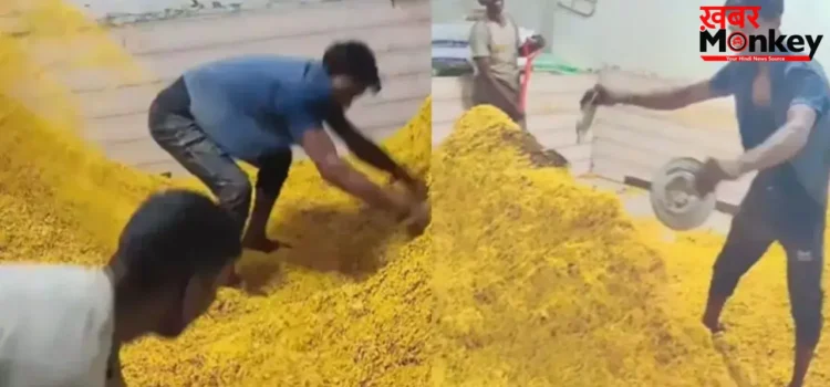 गंदगी में बन रही सेव भुजिया का वीडियो वायरल, देखकर लोगों का उठा भरोसा