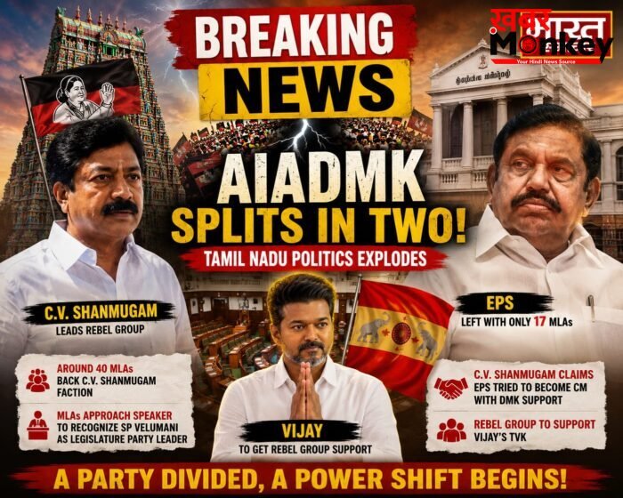 AIADMK में बगावत : 40 विधायक अलग खेमे में, EPS पर DMK से डील के आरोप