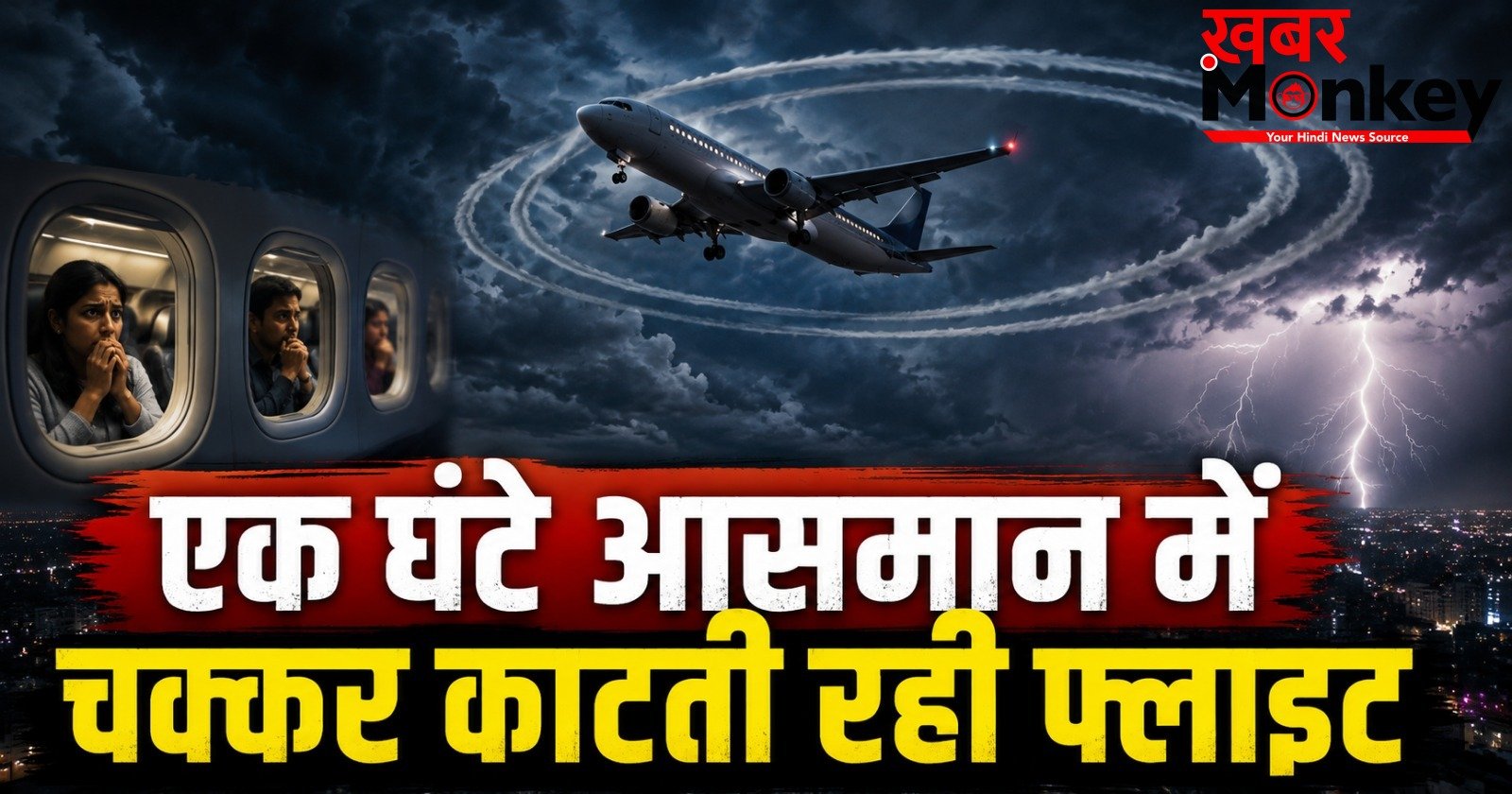 खराब मौसम का कहर,आसमान में 1 घंटे तक चक्कर काटती रही एयर इंडिया की फ्लाइट