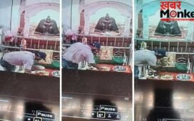 मंदिर गया, पहले हाथ जोड़कर मांगी माफी, फिर उड़ाया देवी मां का चांदी का मुकुट… CCTV में कैद वारदात
