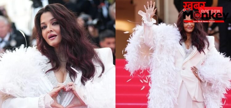 Aishwarya Rai Cannes 2026: कान्स के क्लोजिंग सेरेमनी से सामने आया ऐश्वर्या राय का नया लुक, व्हाइट पैंट सूट के साथ फेदर पल्लू में दिखाया स्टाइलिश अंदाज